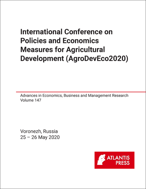 POLICIES AND ECONOMICS MEASURES FOR AGRICULTURAL DEVELOPMENT. INTERNATIONAL CONFERENCE. 2020. (AGRODEVECO2020)