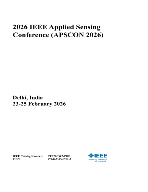 Applied Sensing Conference (APSCON), 2026 IEEE