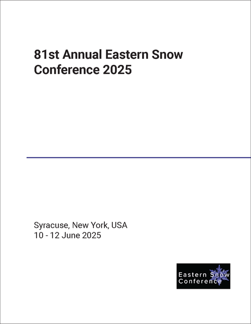 EASTERN SNOW CONFERENCE. ANNUAL. 81ST 2025.