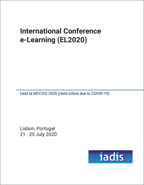 E-LEARNING. INTERNATIONAL CONFERENCE. 2020. (EL2020)