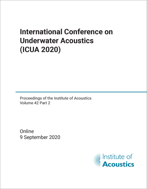 UNDERWATER ACOUSTICS. INTERNATIONAL CONFERENCE. 2020. (ICUA 2020)