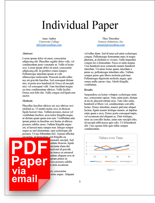 AMERICAN FILTRATION AND SEPARATIONS SOCIETY - INDIVIDUAL PAPER.