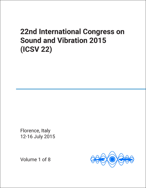 SOUND AND VIBRATION. INTERNATIONAL CONGRESS. 22ND 2015. (ICSV 22) (8 VOLS)