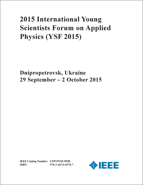APPLIED PHYSICS. INTERNATIONAL YOUNG SCIENTISTS FORUM. 2015. (YSF 2015)