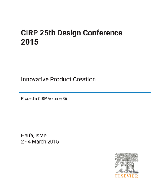 DESIGN CONFERENCE. CIRP. 25TH 2015. INNOVATIVE PRODUCT CREATION