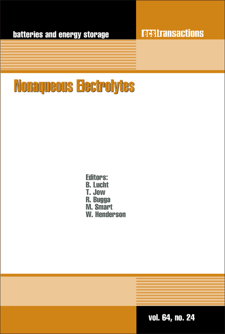 NONAQUEOUS ELECTROLYTES. (2014 ECS AND SMEQ JOINT INTERNATIONAL MEETING)