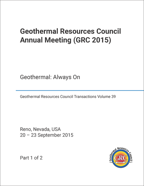 GEOTHERMAL RESOURCES COUNCIL. ANNUAL MEETING. 2015. (GRC 2015) (2 VOLS) GEOTHERMAL: ALWAYS ON