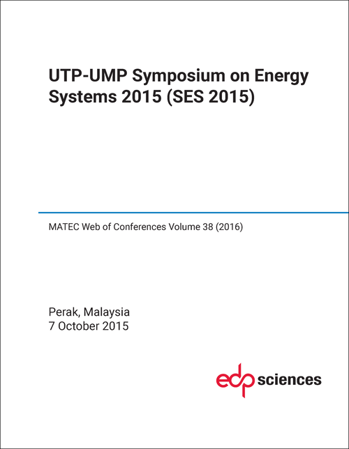 ENERGY SYSTEMS. UTP-UMP SYMPOSIUM. 2015. (SES 2015)