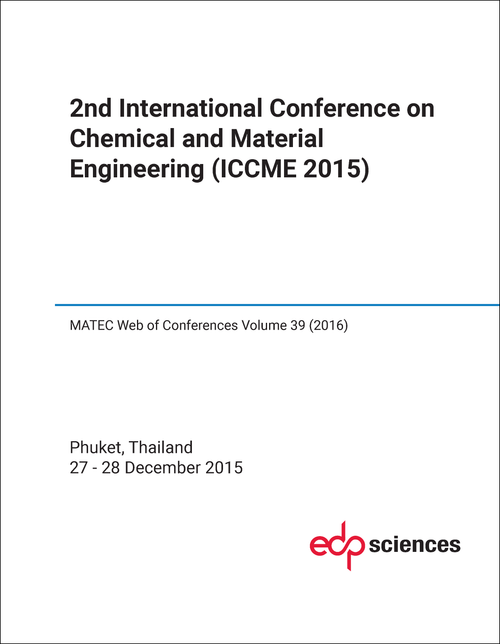 CHEMICAL AND MATERIAL ENGINEERING. INTERNATIONAL CONFERENCE. 2ND 2015. (ICCME 2015)