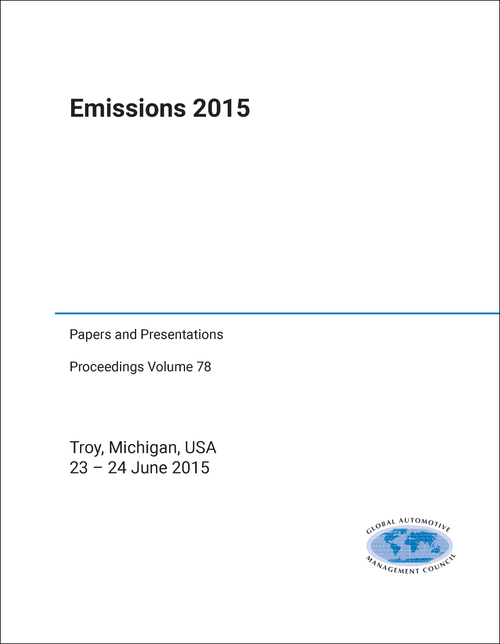 EMISSIONS. CONFERENCE. 2015. (PAPERS AND PRESENTATIONS)