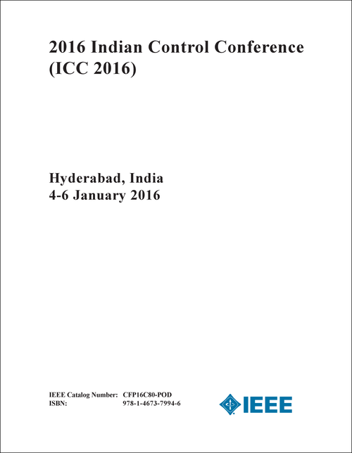 CONTROL CONFERENCE. INDIAN. 2016. (ICC 2016)