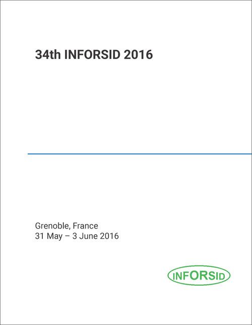 INFORSID. ACTES DU CONGRES. 34TH 2016.