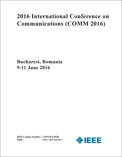 COMMUNICATIONS. INTERNATIONAL CONFERENCE. 2016. (COMM 2016)