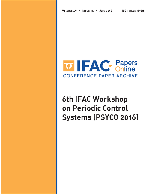 PERIODIC CONTROL SYSTEMS. IFAC WORKSHOP. 6TH 2016. (PSYCO 2016)