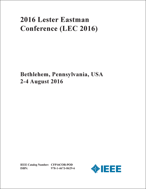 LESTER EASTMAN CONFERENCE. 2016. (LEC 2016)