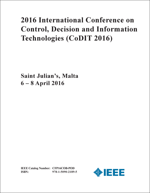CONTROL, DECISION AND INFORMATION TECHNOLOGIES. INTERNATIONAL CONFERENCE. 2016. (CODIT 2016)