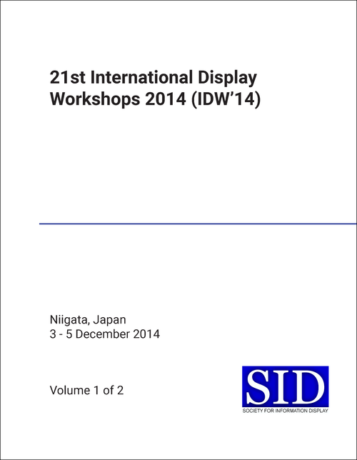 DISPLAY WORKSHOPS. INTERNATIONAL. 21ST 2014. (IDW'14) (2 VOLS)