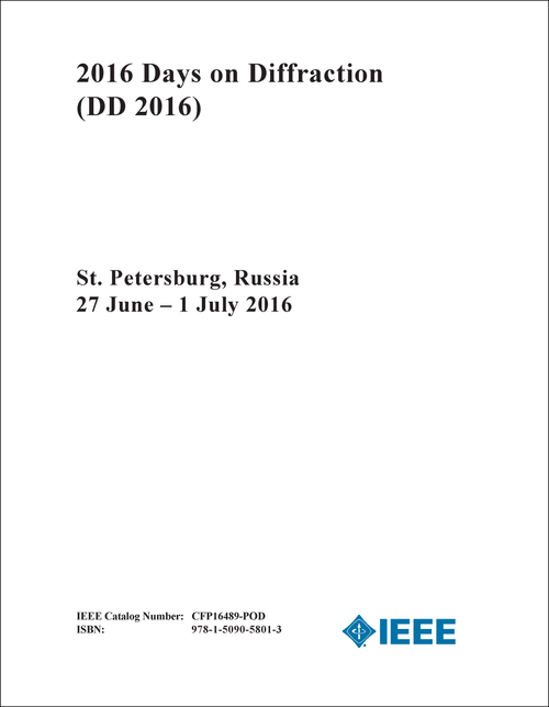 DAYS ON DIFFRACTION. 2016. (DD 2016)