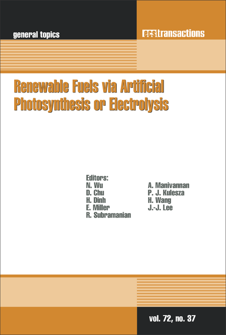 RENEWABLE FUELS VIA ARTIFICIAL PHOTOSYNTHESIS OR ELECTROLYSIS. (229TH ECS MEETING)