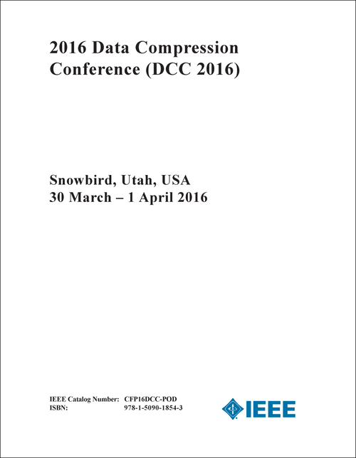 DATA COMPRESSION CONFERENCE. 2016. (DCC 2016)