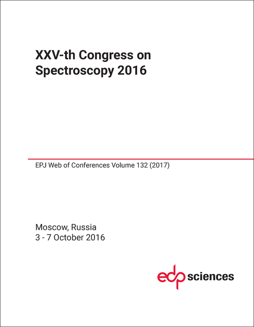 SPECTROSCOPY. CONGRESS. 25TH 2016.