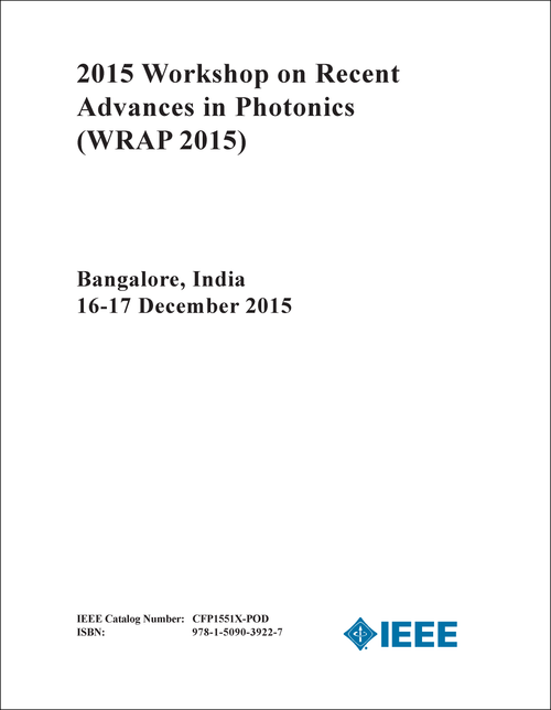 RECENT ADVANCES IN PHOTONICS. WORKSHOP. 2015. (WRAP 2015)