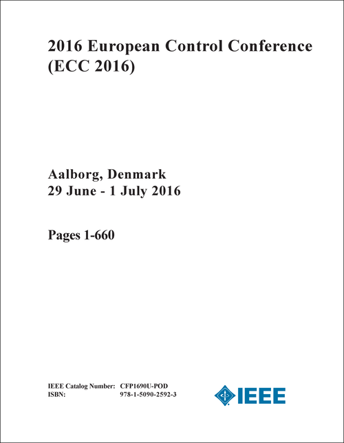 CONTROL CONFERENCE. EUROPEAN. 2016. (ECC 2016) (4 VOLS)