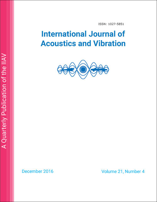 INTERNATIONAL JOURNAL OF ACOUSTICS AND VIBRATION. VOLUME 21 NUMBER 4 (2016).