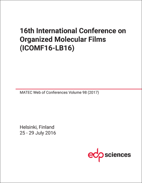 ORGANIZED MOLECULAR FILMS. INTERNATIONAL CONFERENCE. 16TH 2016. (ICOMF16-LB16)