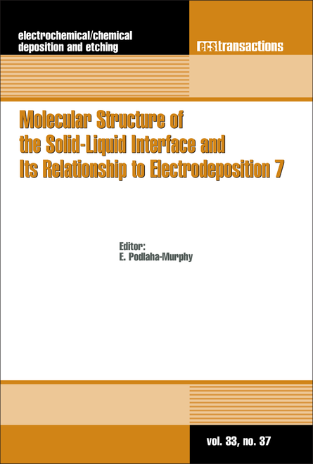 MOLECULAR STRUCTURE OF THE SOLID-LIQUID INTERFACE AND ITS RELATIONSHIP TO ELECTRODEPOSITION 7. (218TH ECS MEETING)