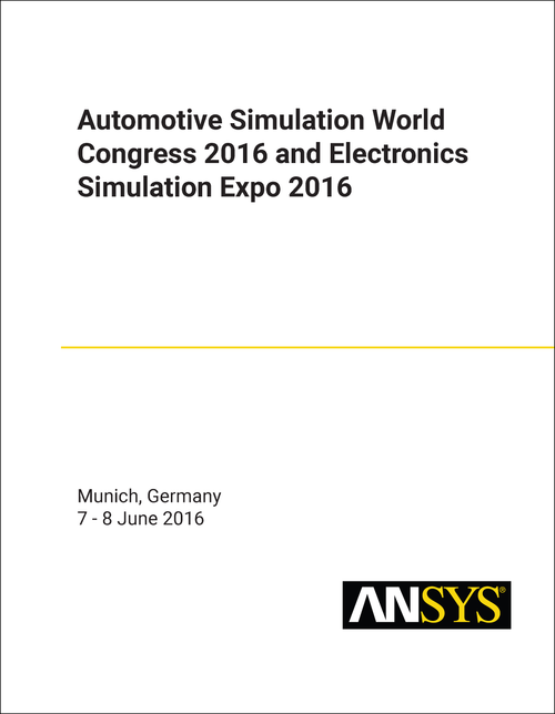 AUTOMOTIVE SIMULATION WORLD CONGRESS. 2016. (AND ELECTRONICS SIMULATION EXPO 2016)