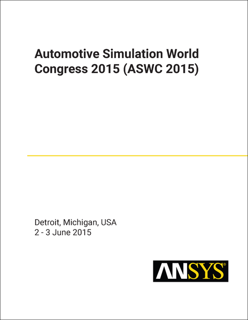 AUTOMOTIVE SIMULATION WORLD CONGRESS. 2015. (ASWC 2015)