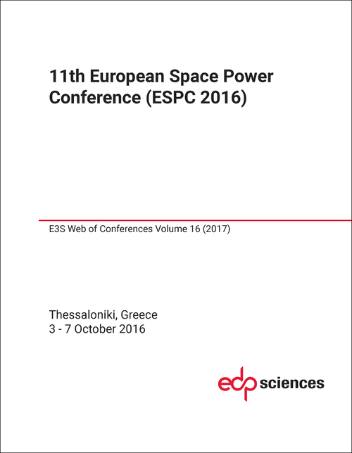 SPACE POWER CONFERENCE. EUROPEAN. 11TH 2016. (ESPC 2016)