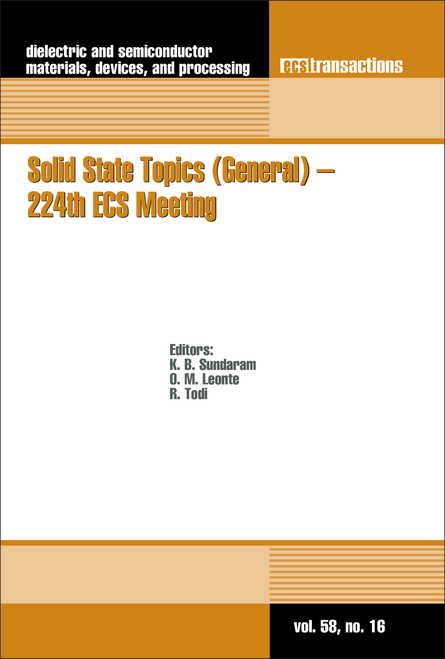 SOLID STATE TOPICS (GENERAL) - 224TH ECS MEETING.