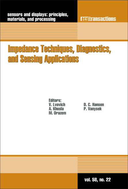 IMPEDANCE TECHNIQUES, DIAGNOSTICS, AND SENSING APPLICATIONS. (224TH ECS MEETING)