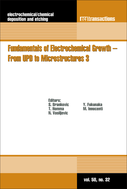 FUNDAMENTALS OF ELECTROCHEMICAL GROWTH - FROM UPD TO MICROSTRUCTURES 3. (224TH ECS MEETING)