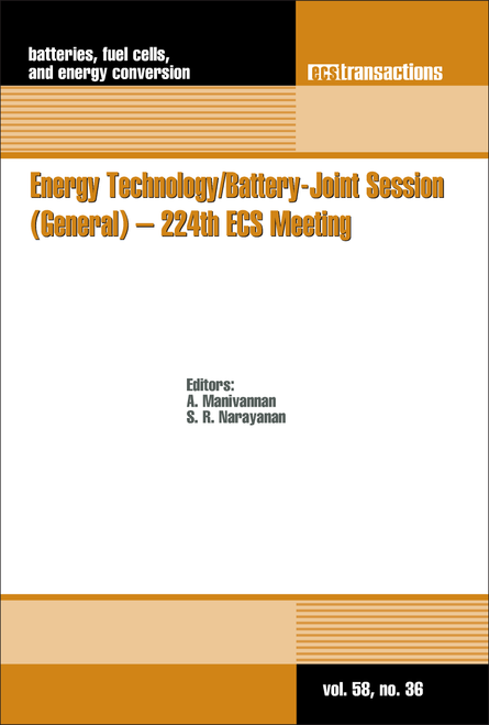 ENERGY TECHNOLOGY/BATTERY-JOINT SESSION (GENERAL) - 224TH ECS MEETING.