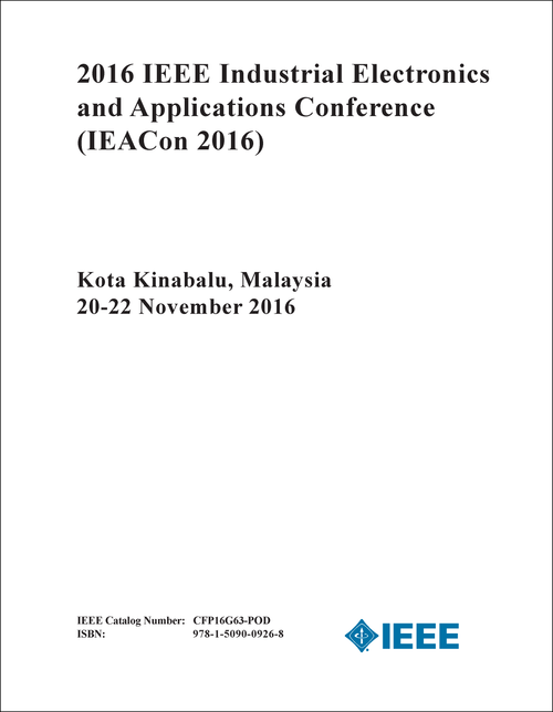 INDUSTRIAL ELECTRONICS AND APPLICATIONS CONFERENCE. IEEE. 2016. (IEACon 2016)