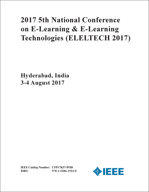 E-LEARNING AND E-LEARNING TECHNOLOGIES. NATIONAL CONFERENCE. 5TH 2017. (ELELTECH 2017)