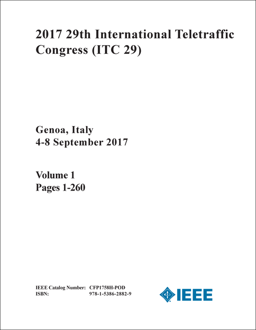 TELETRAFFIC CONGRESS. INTERNATIONAL. 29TH 2017. (ITC 29) (3 VOLS)