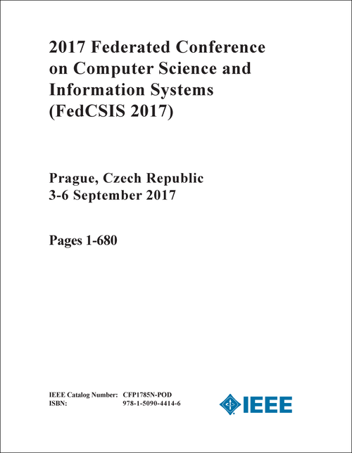 COMPUTER SCIENCE AND INFORMATION SYSTEMS. FEDERATED CONFERENCE. 2017. (FedCSIS 2017) (2 VOLS)