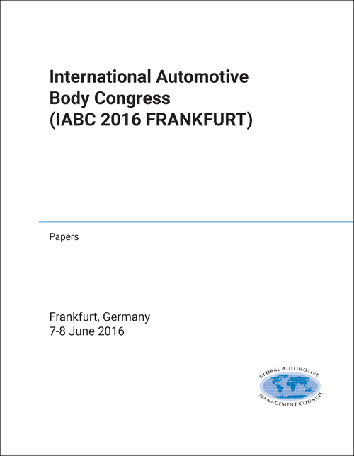 AUTOMOTIVE BODY CONGRESS. INTERNATIONAL. 2016. (IABC 2016 FRANKFURT) (PAPERS)