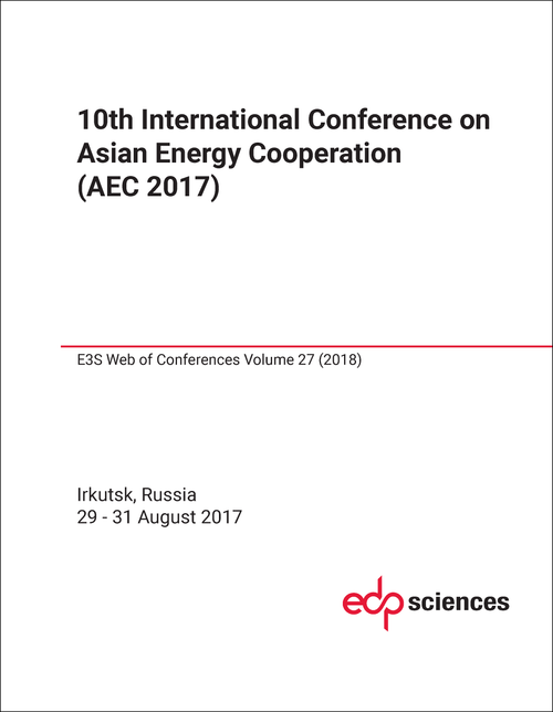 ASIAN ENERGY COOPERATION. INTERNATIONAL CONFERENCE. 10TH 2017. (AEC 2017)