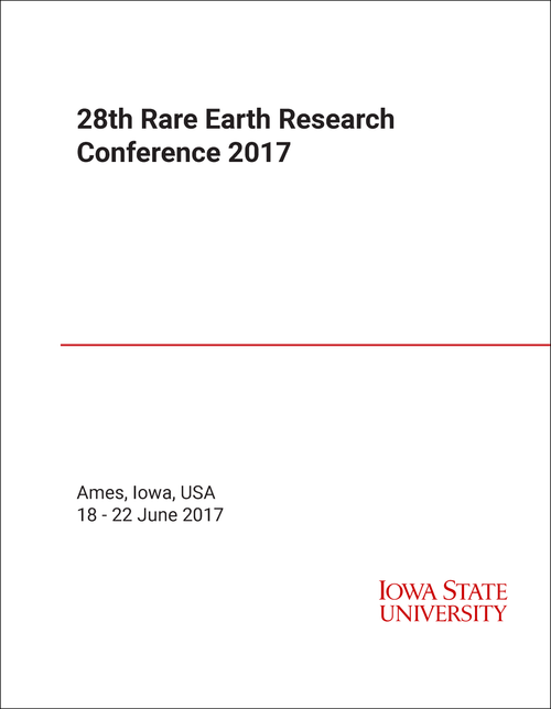 RARE EARTH RESEARCH CONFERENCE. 28TH 2017.