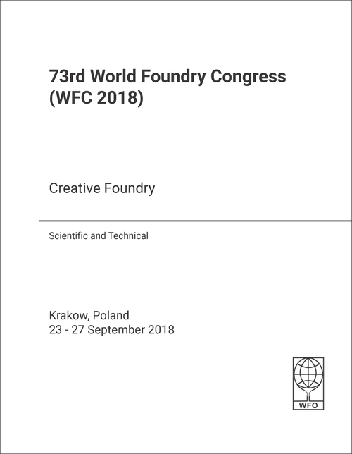 FOUNDRY CONGRESS. WORLD. 73RD 2018. (WFC 2018) CREATIVE FOUNDRY   (SCIENTIFIC AND TECHNICAL)