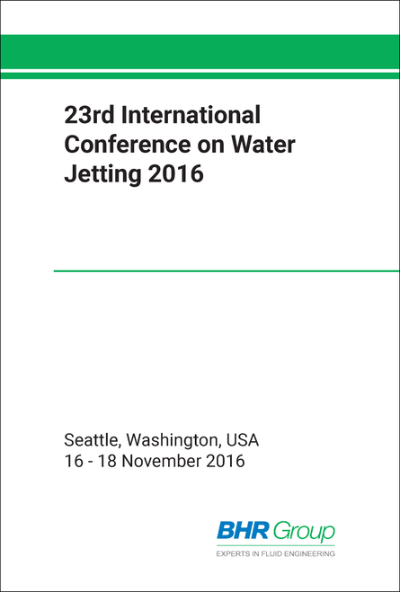 WATER JETTING. INTERNATIONAL CONFERENCE. 23RD 2016.