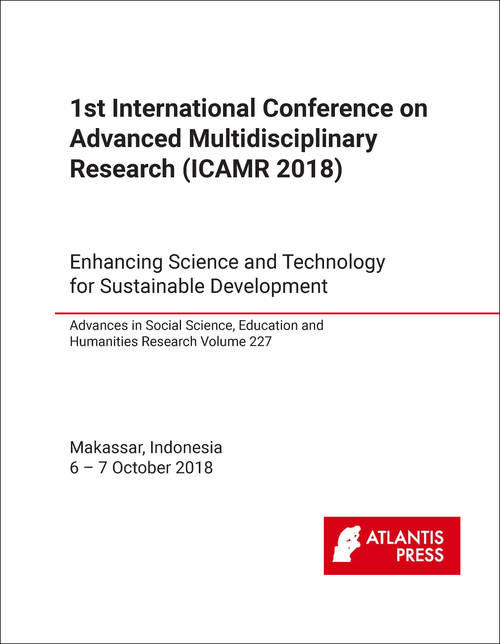 ADVANCED MULTIDISCIPLINARY RESEARCH. INTERNATIONAL CONFERENCE. 1ST 2018.