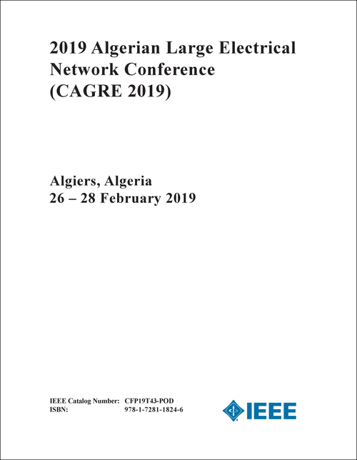 LARGE ELECTRICAL NETWORK CONFERENCE. ALGERIAN. 2019. (CAGRE 2019)