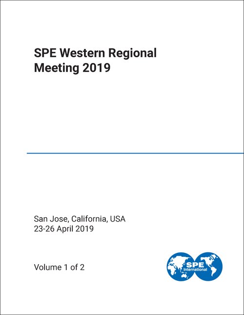 SPE WESTERN REGIONAL MEETING. 2019. (2 VOLS)