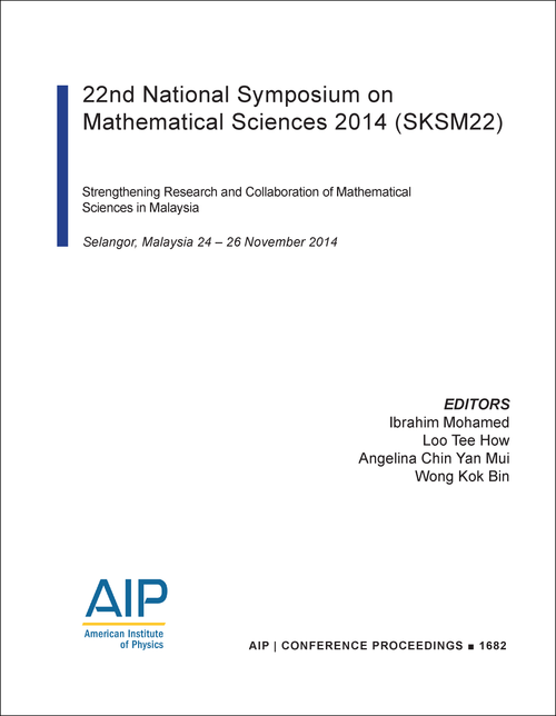 MATHEMATICAL SCIENCES. NATIONAL SYMPOSIUM. 22ND 2014. (SKSM22) STRENGTHENING RESEARCH AND COLLABORATION OF MATHEMATICAL SCIENCE IN MALAYSIA